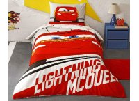 Постельное белье ранфорс TAC - Disney Cars Lightning (Turkey), подростковый